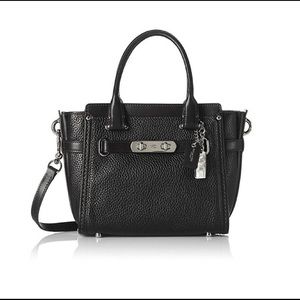 COACH Swagger 21 Pebbled Leather Satchel 347444